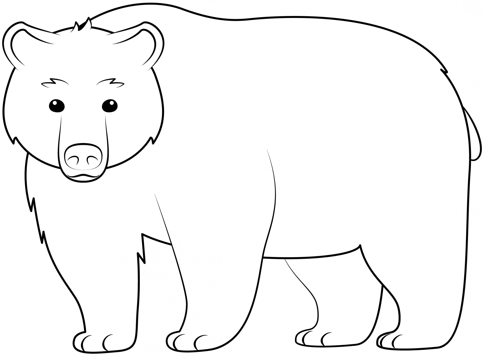 Bear Printable Template  Free Printable Papercraft Templates