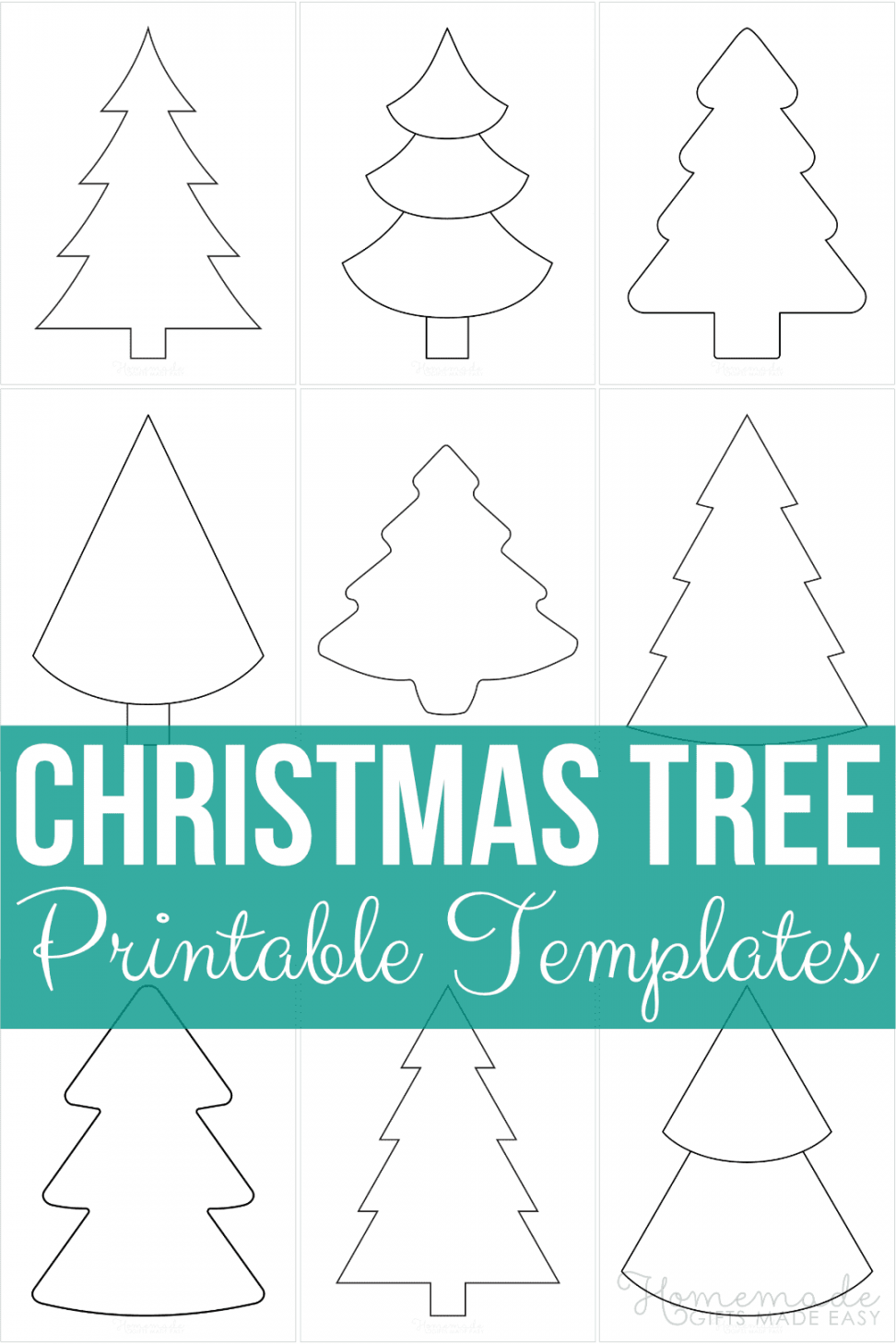 Christmas Tree Templates  Free Printable Outlines & Patterns in