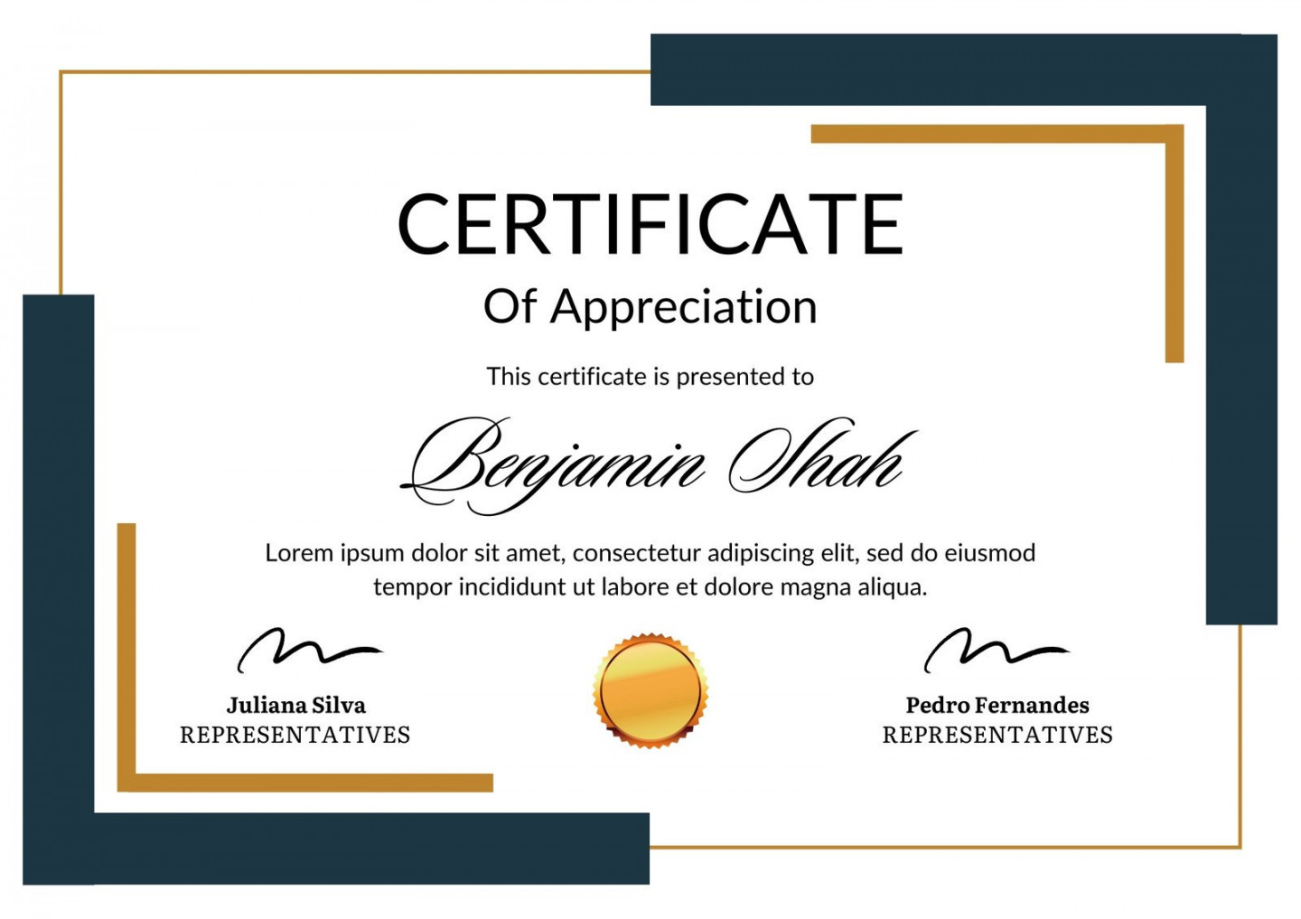 Free, custom printable appreciation certificate templates  Canva