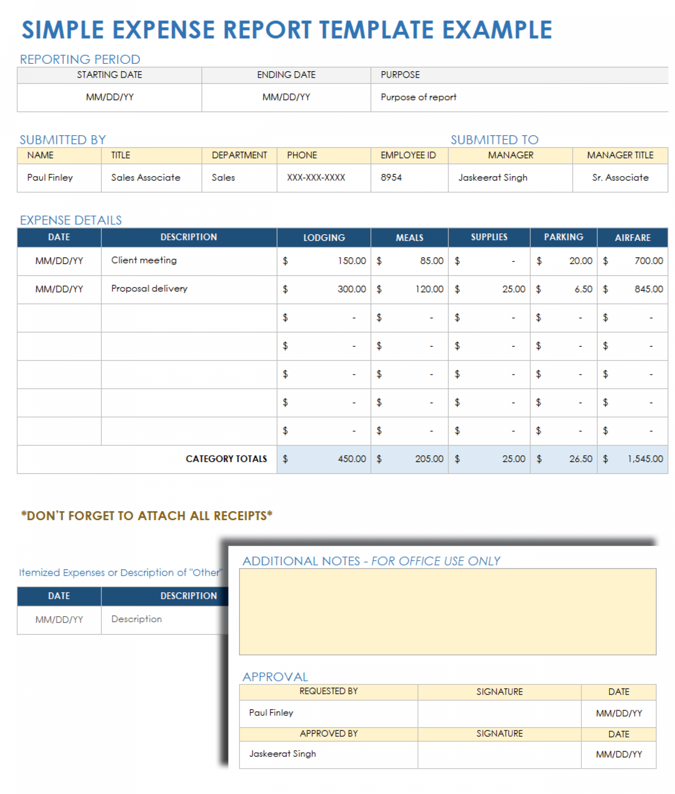 Free Excel Expense Report Templates  Smartsheet