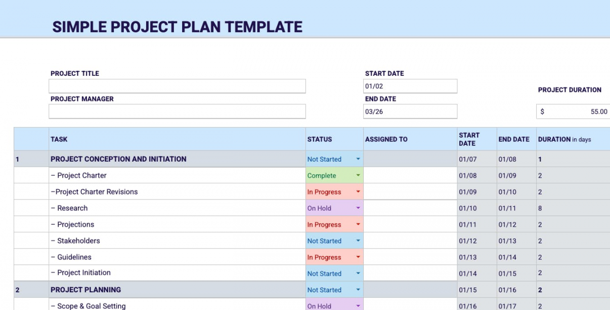 Kickstart Your Project With These  Downloadable Project Plan