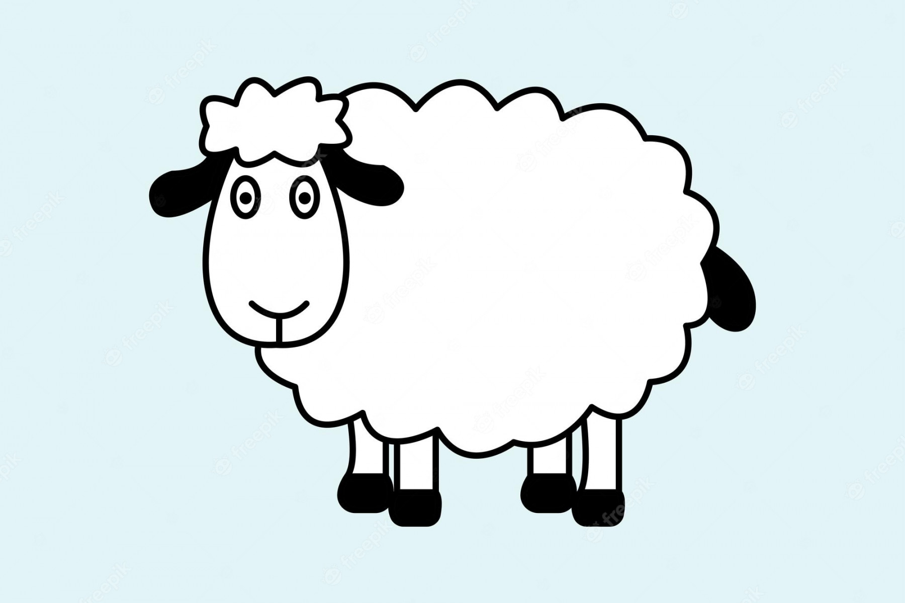 Premium Vector  A sheep icon illustration template for many