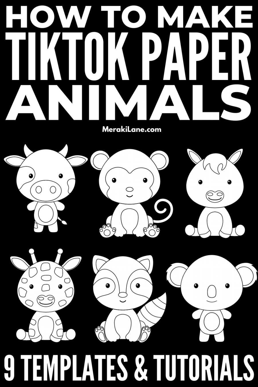 Trending TikTok Paper Animal Templates and Tutorials