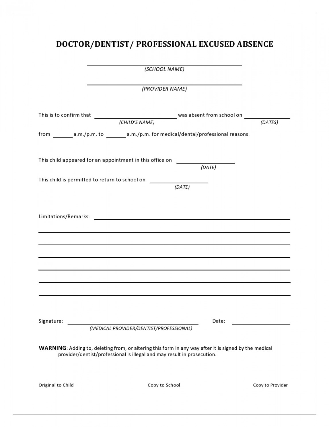 Urgent Care Doctors Note Templates (Real & Fake)