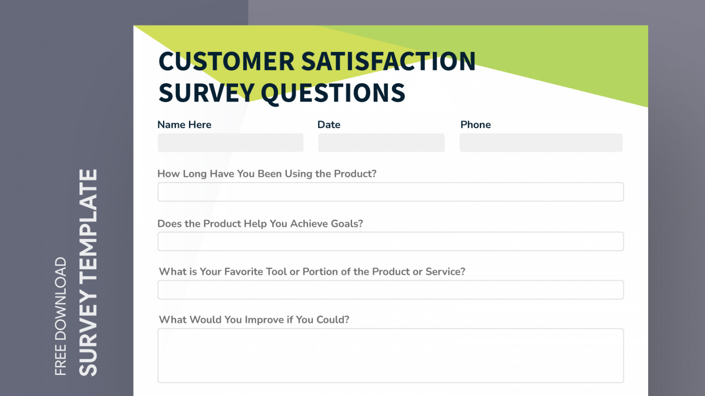 Customer Satisfaction Survey Free Google Docs Template - gdoc