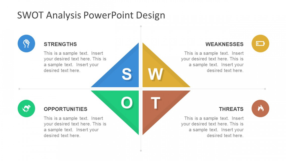 Diamond SWOT PowerPoint Template