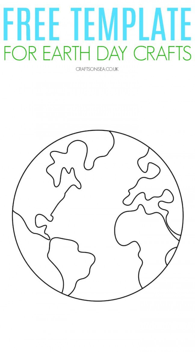 Earth Template FREE Printable PDF - Crafts on Sea