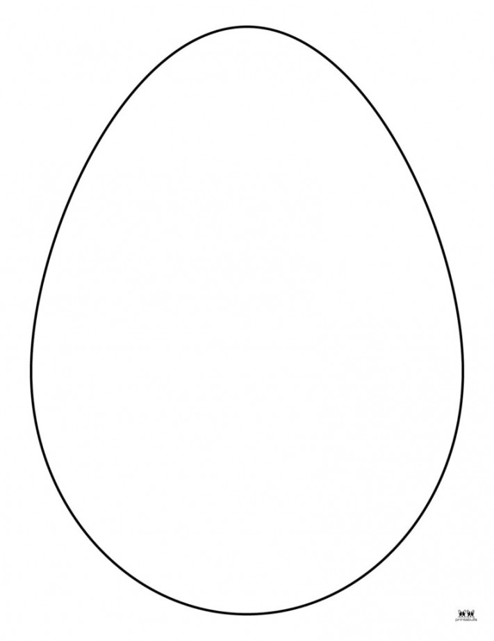 Easter Egg Templates & Coloring Pages -  FREE Pages  Printabulls