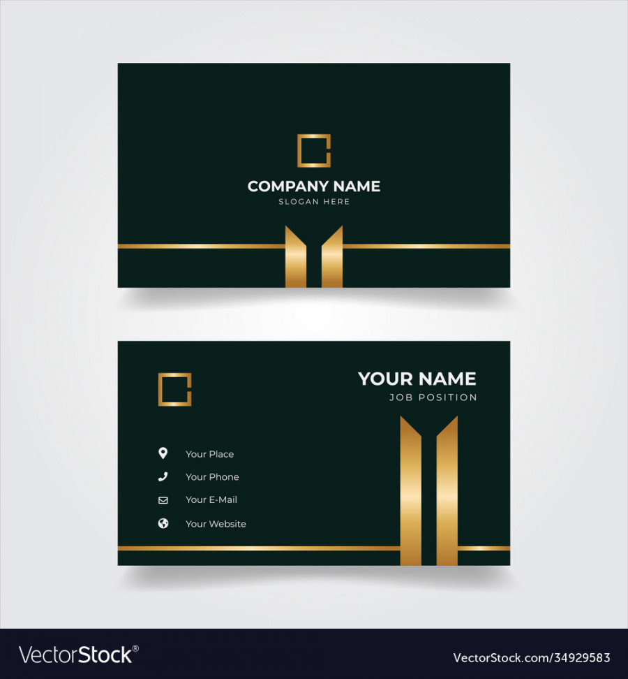 Print business card template Royalty Free Vector Image