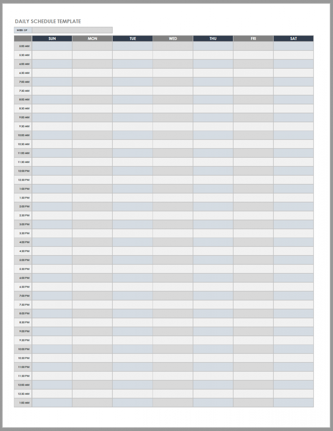 Free Daily Work Schedule Templates  Smartsheet