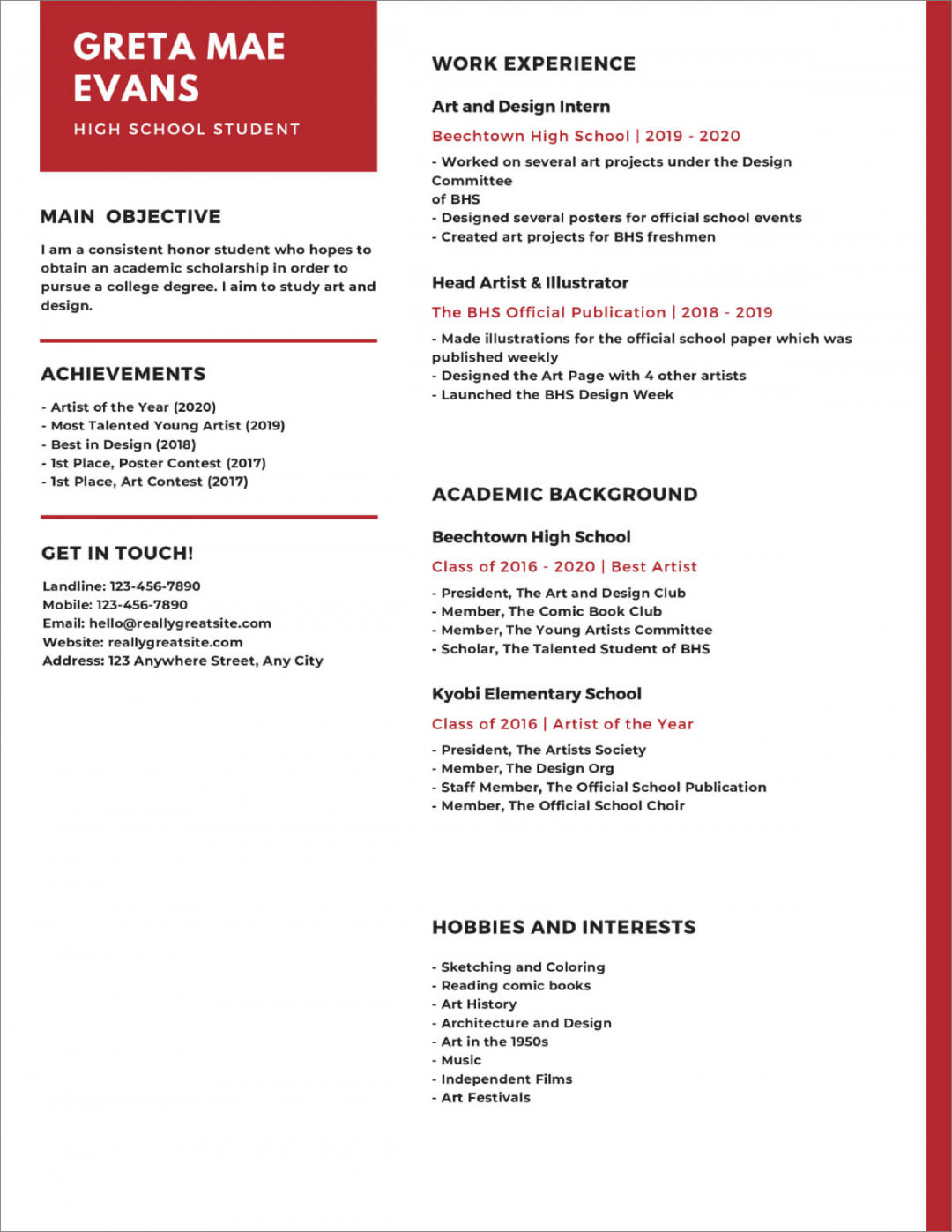 + High School Resume Templates [Download Now]