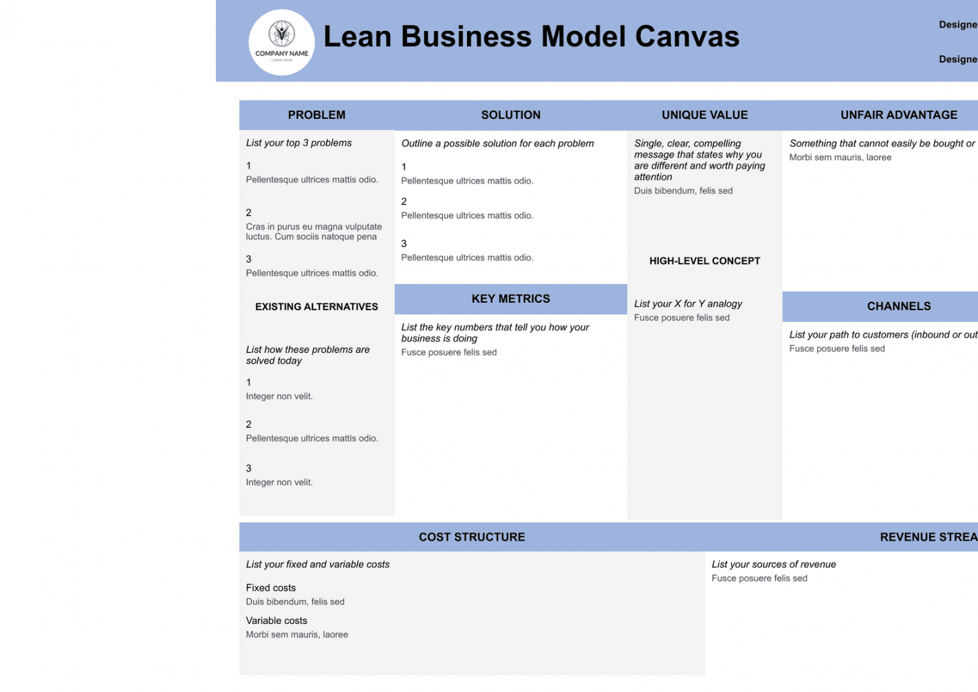 Lean Business Model Canvas Template - PDF Templates  Jotform