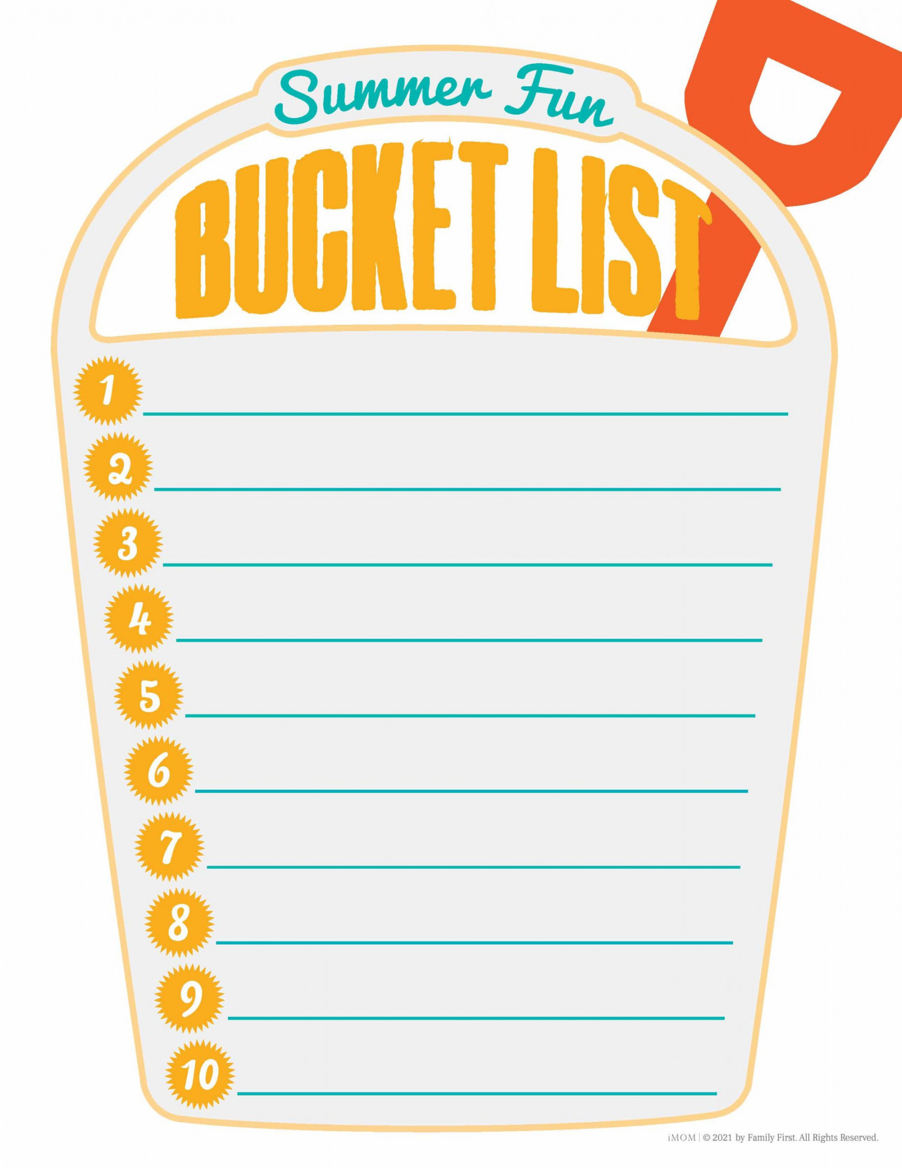 Summer Bucket List - iMOM