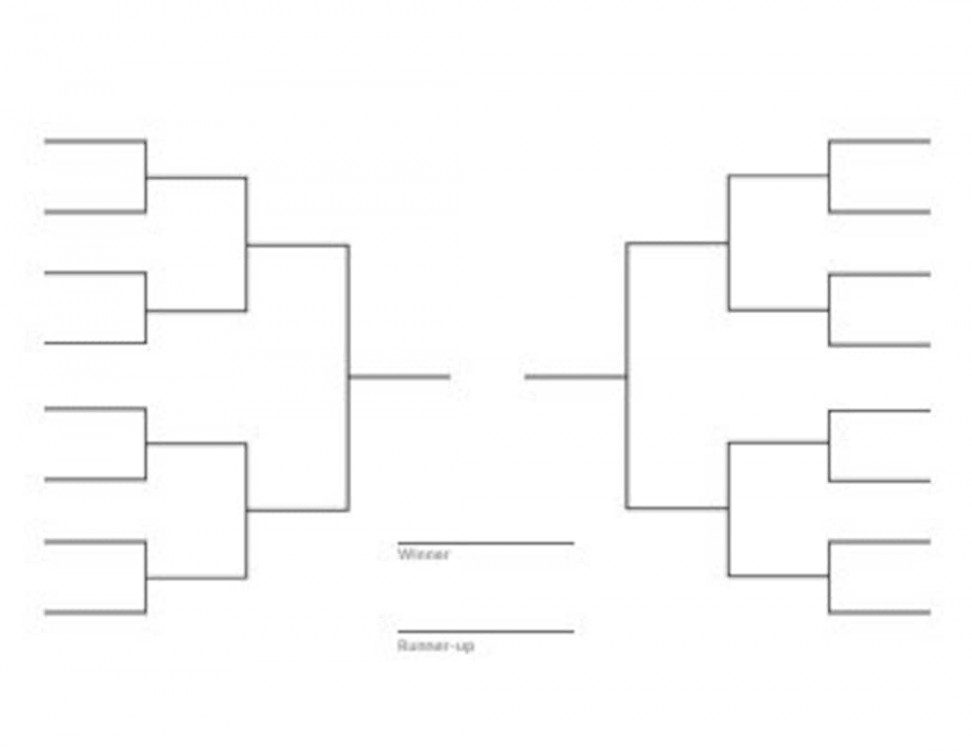 -Team Tournament Bracket Single Elimination x - Etsy