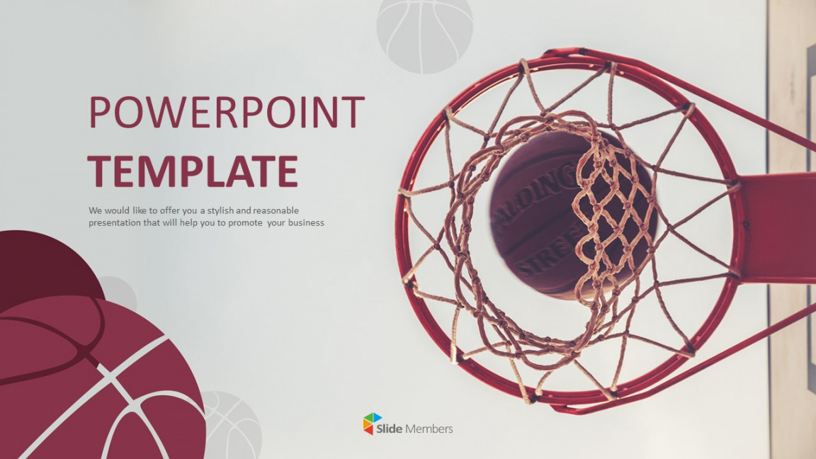 Basketball - PPT Design kostenloser Download