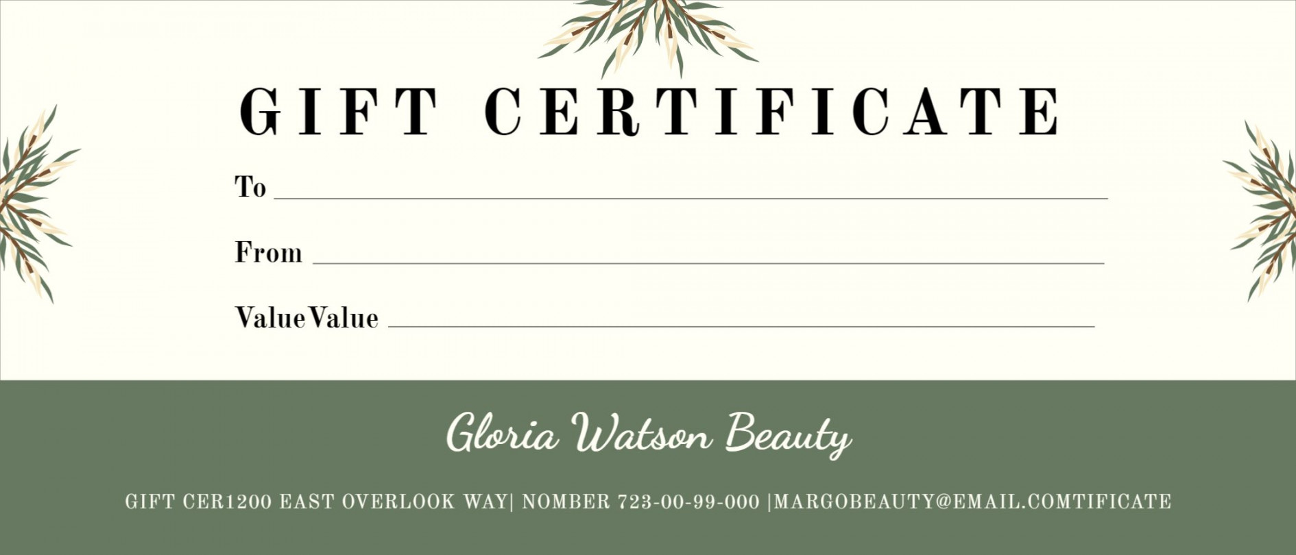 Design Gift Certificate Template - Mediamodifier