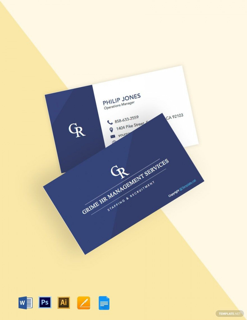 FREE Business Card PDF - Template Download  Template