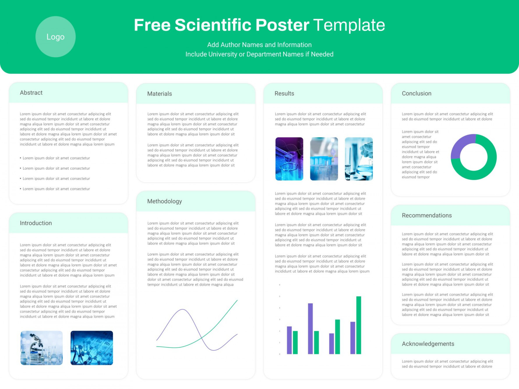 Free Scientific Poster PowerPoint Template - SlideBazaar