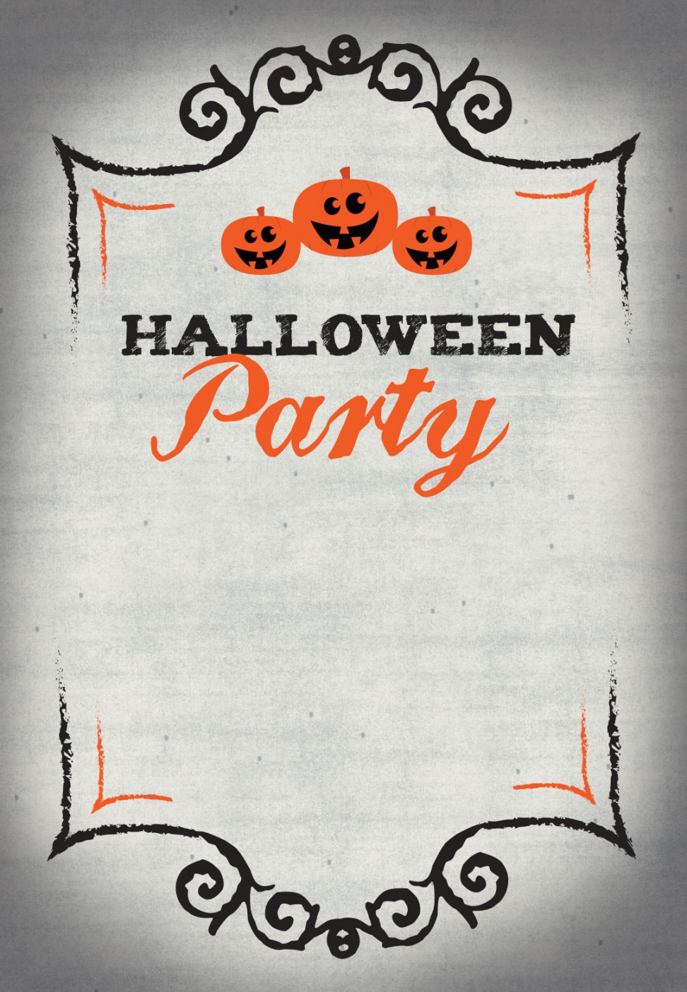 Halloween Party - Free Printable Halloween Invitation T  Free