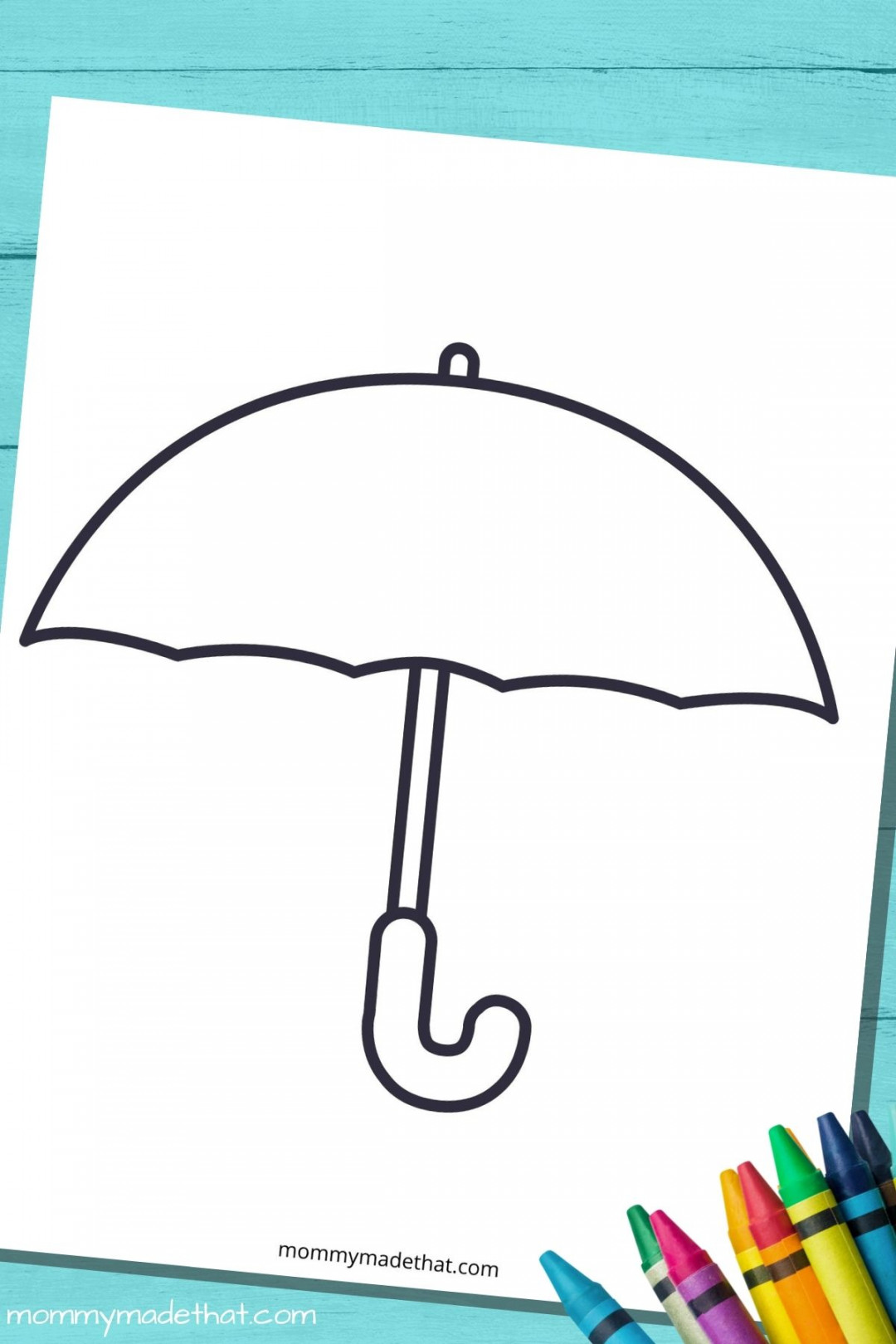 Umbrella Template and Outlines (Free Printables!)