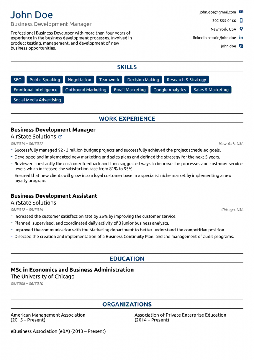 College Application Resume [With Examples, Tips & Template]