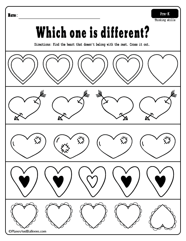 20 Valentine Worksheets Preschool Hindi Download