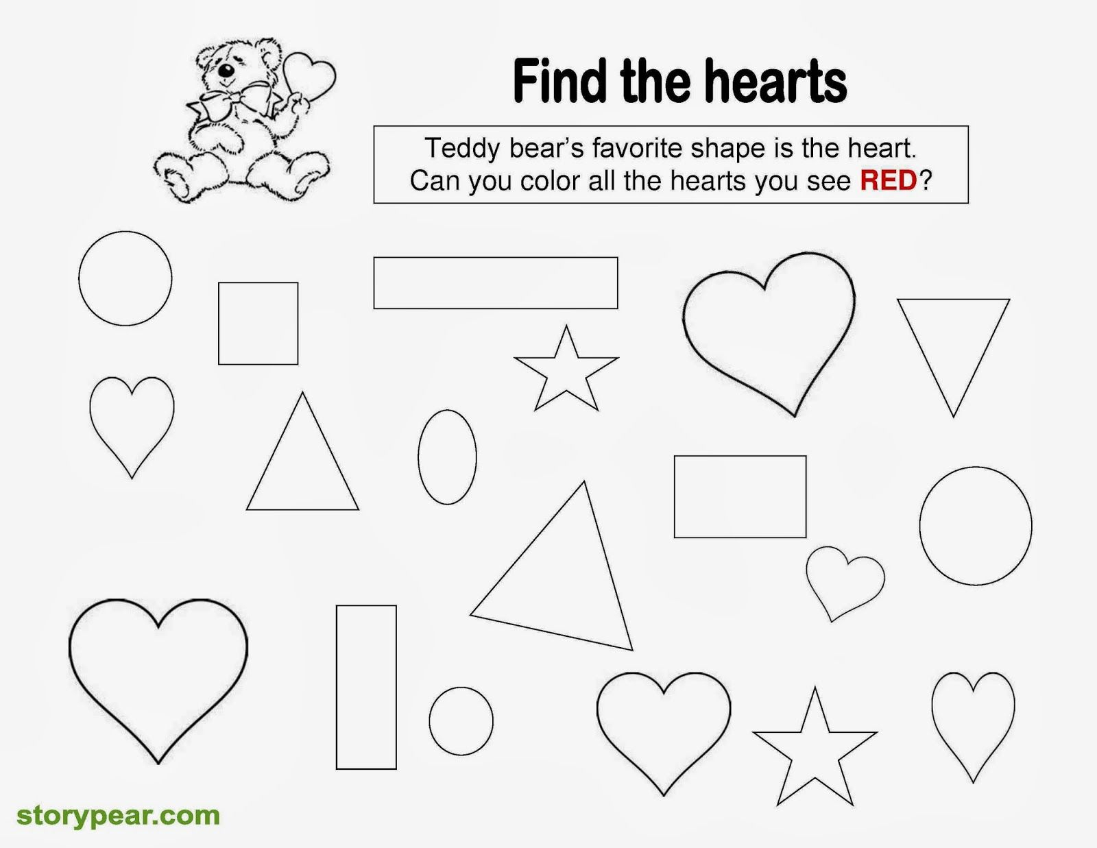 30 Valentine Worksheets Preschool Elementary Free