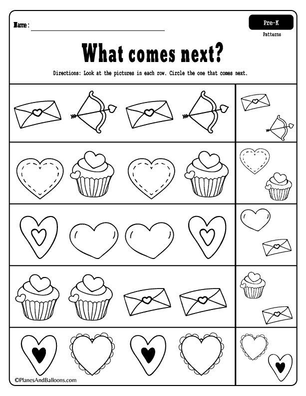 30 Valentine Worksheets Preschool Game Free