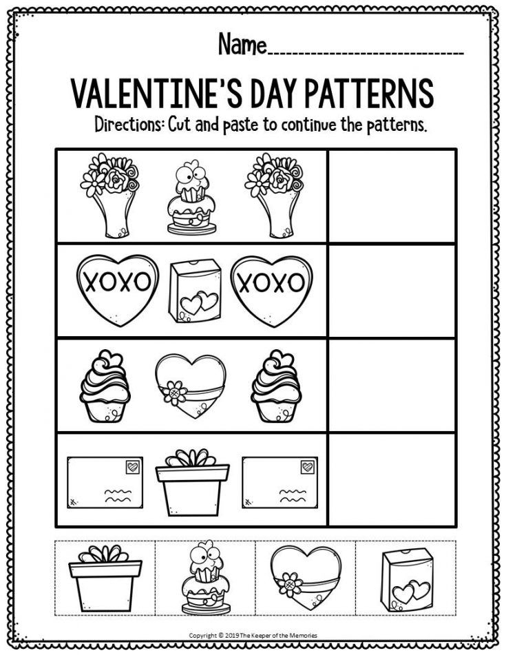 30 Valentine'S Day Worksheets Preschool Pdf