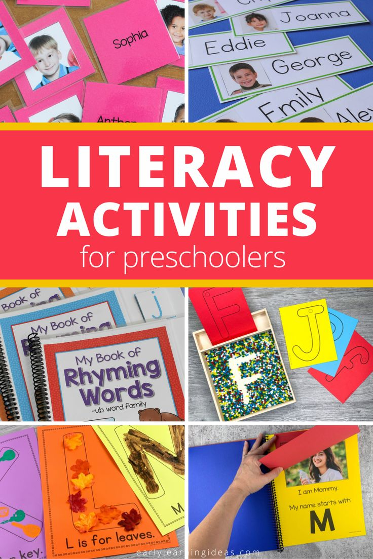 35 Literacy Activities For Preschoolers Eyfs Free