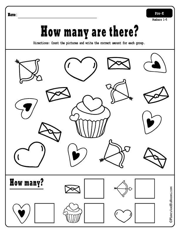 35 Valentine Worksheets Preschool Black And White Free