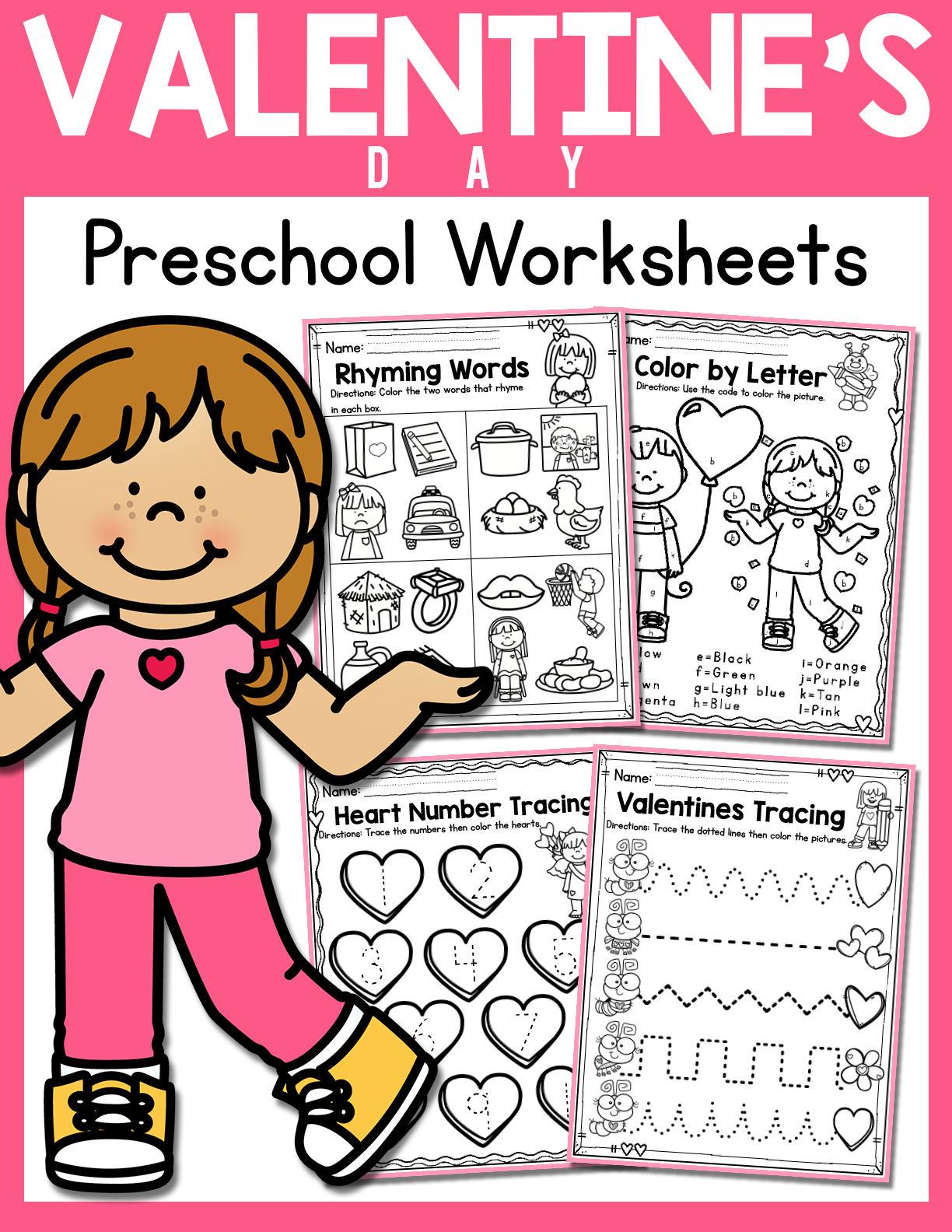 35 Valentine Worksheets Preschool Homework Download