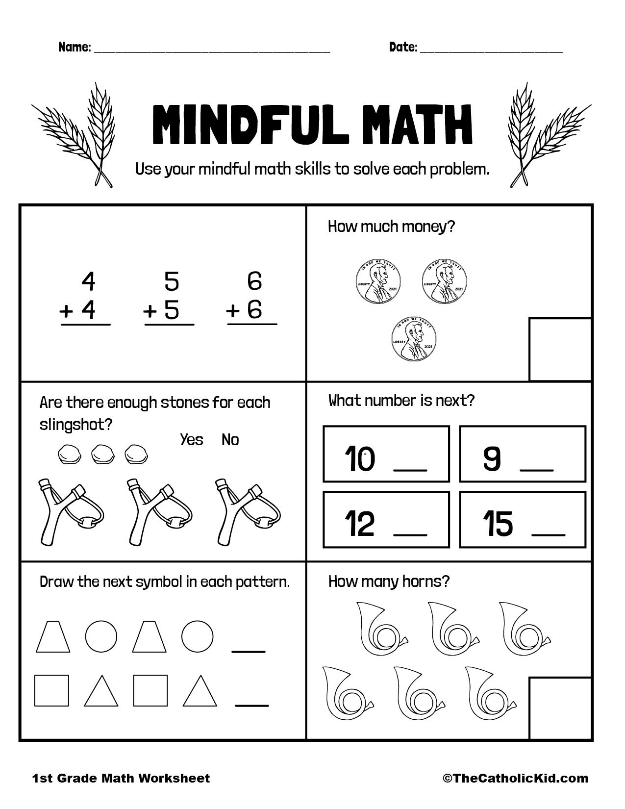 30 1St Grade Worksheets Math