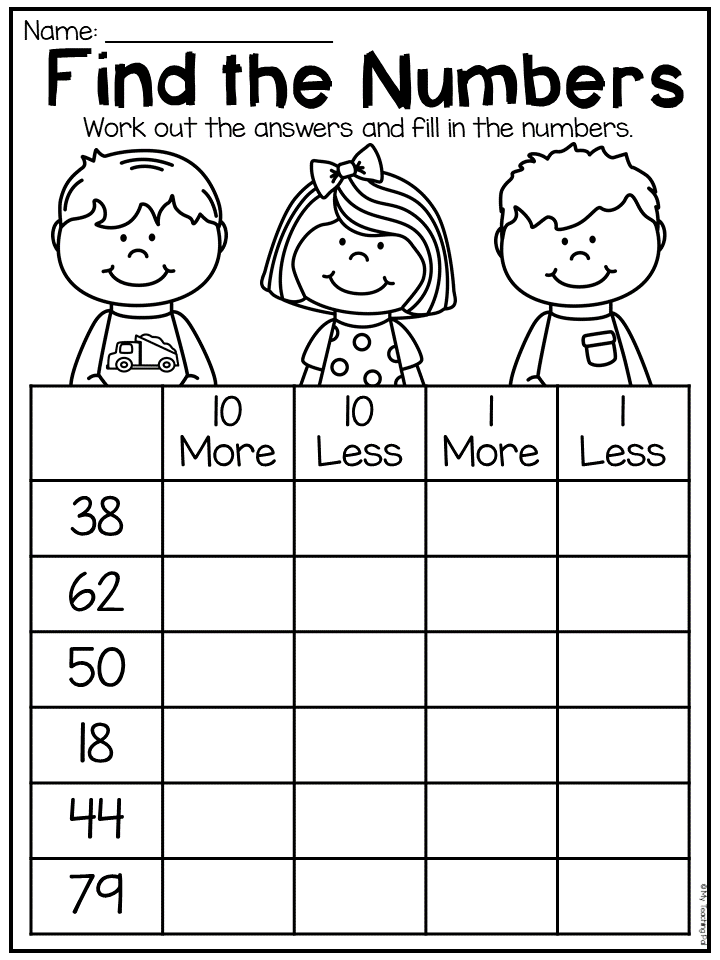 30 1St Grade Worksheets Math