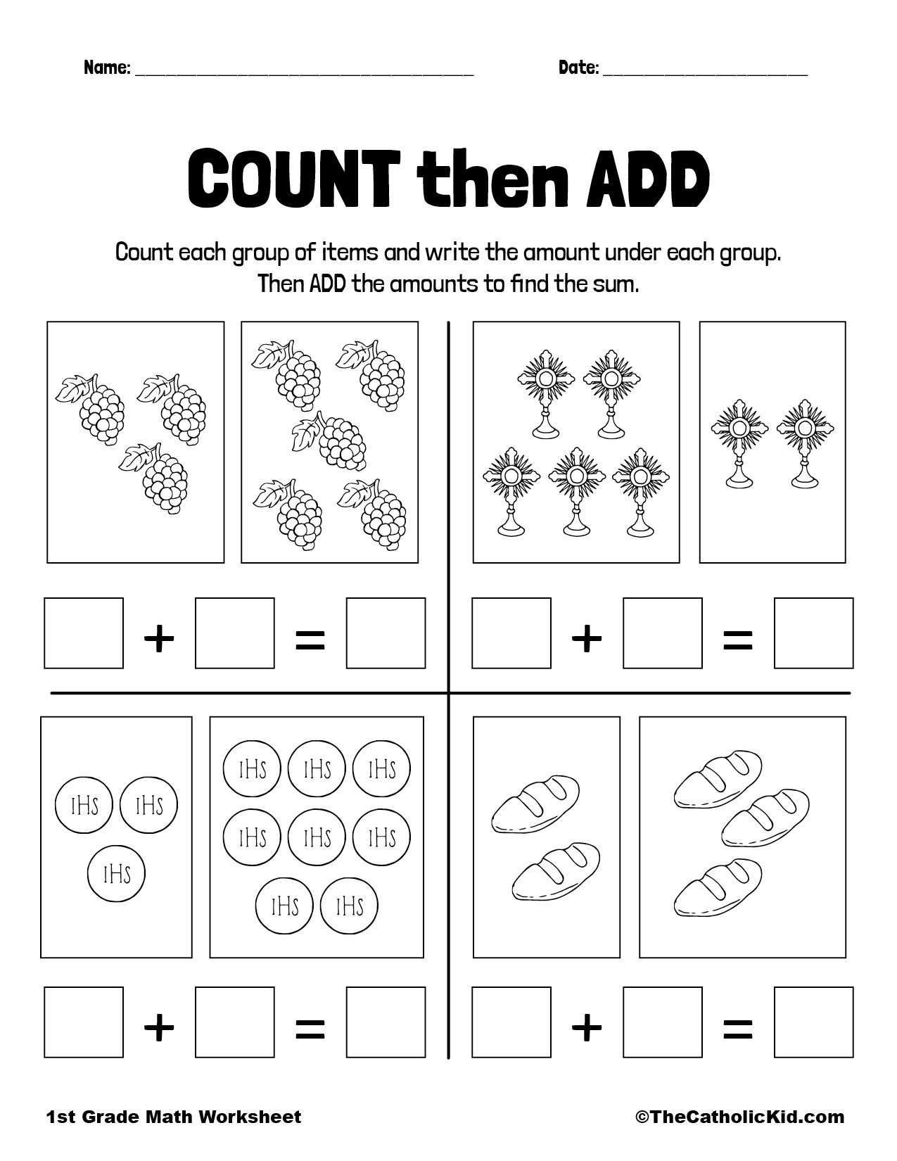 30 1St Grade Worksheets Math