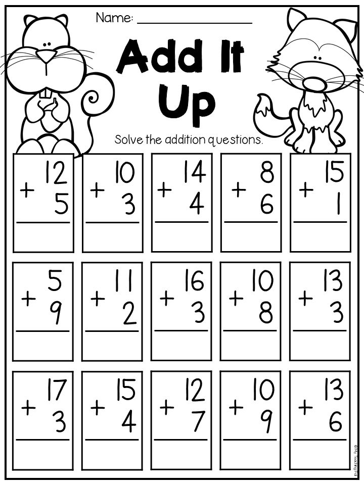 30 1St Grade Worksheets Math