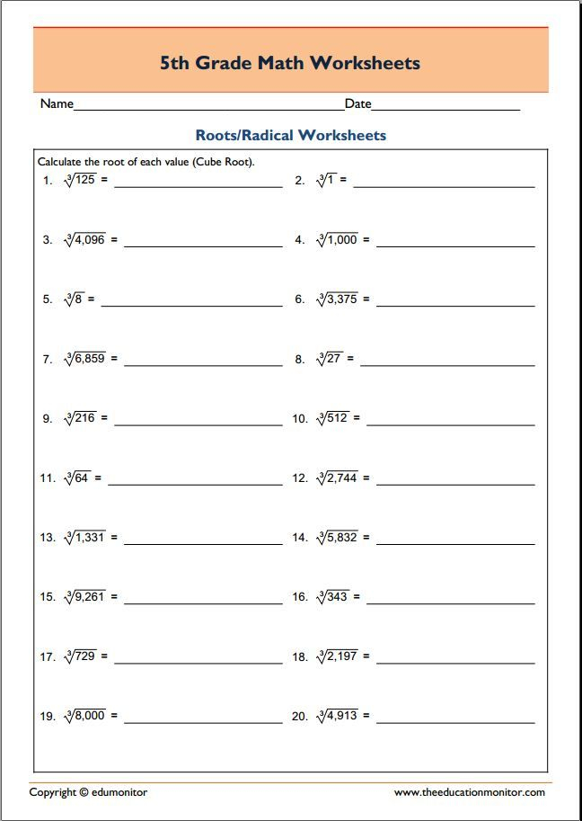 30 4Th And 5Th Grade Math Worksheets