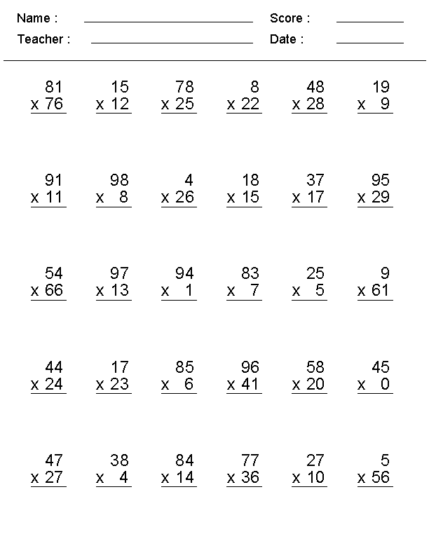 30 4Th And 5Th Grade Math Worksheets