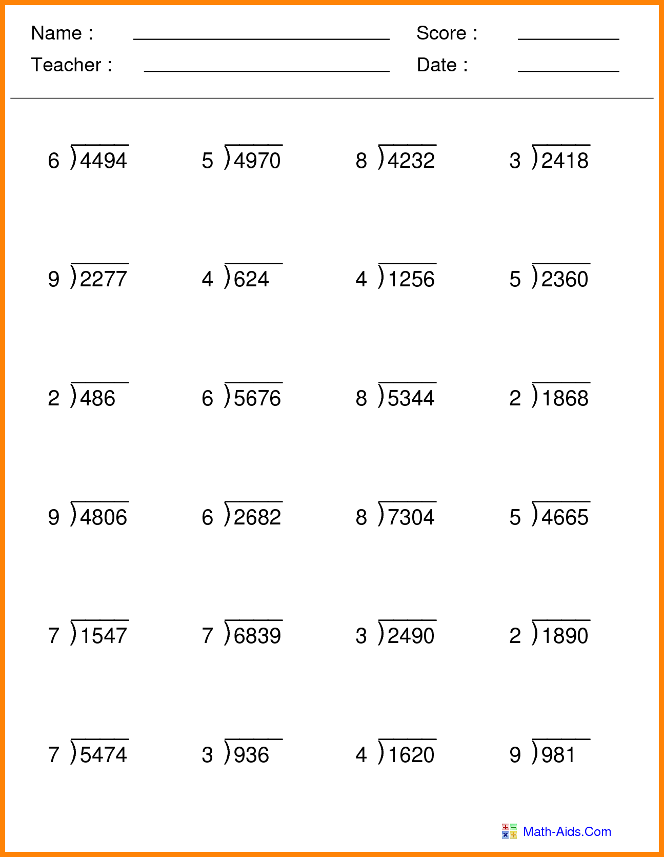 30 4Th And 5Th Grade Math Worksheets