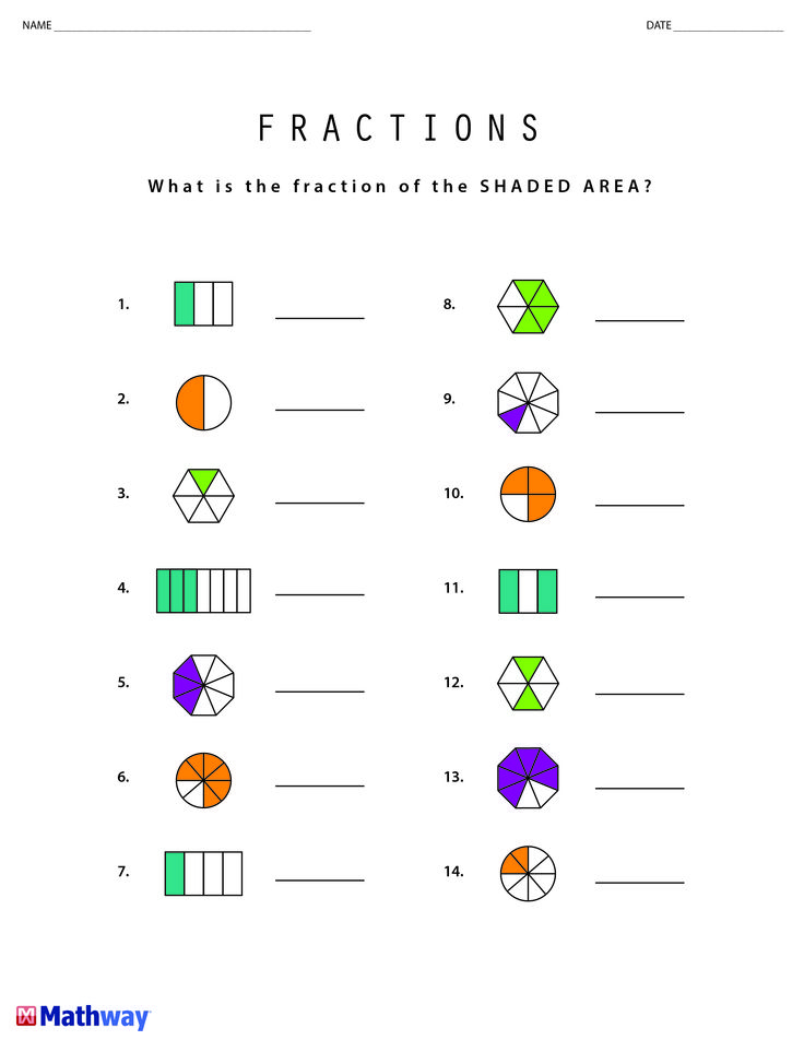 30 4Th Grade Math Worksheets Fractions Free Printable