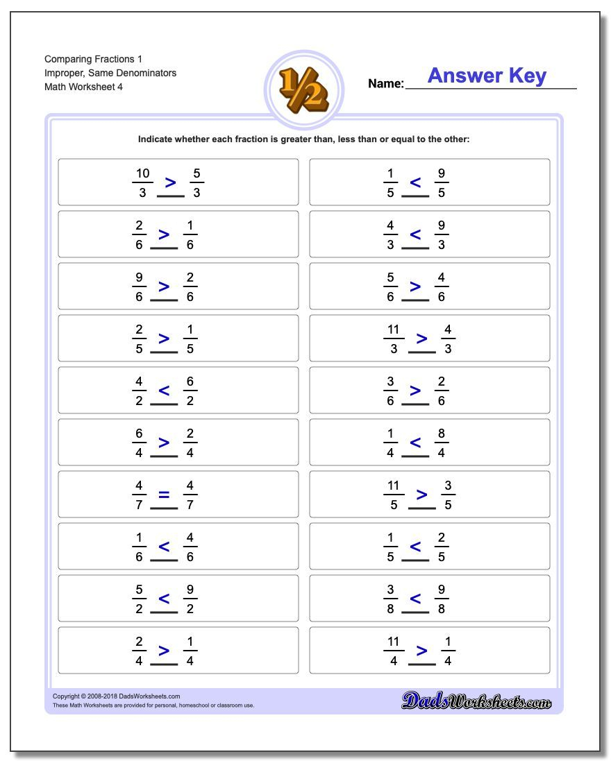 30 4Th Grade Math Worksheets Fractions Free Printable