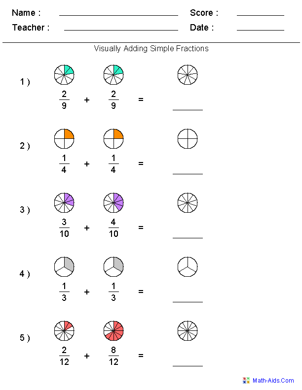 30 4Th Grade Math Worksheets Fractions Free Printable