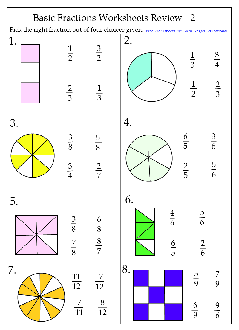 30 4Th Grade Math Worksheets Fractions Free Printable