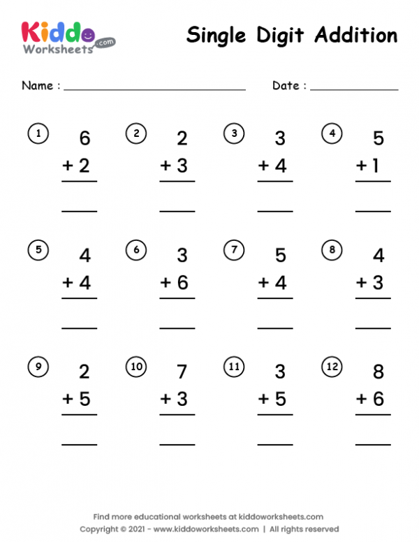 30 Addition 20 Worksheets Kindergarten