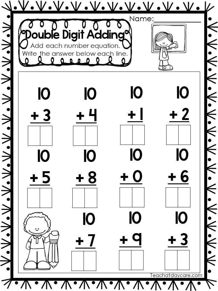 30 Addition 20 Worksheets Kindergarten