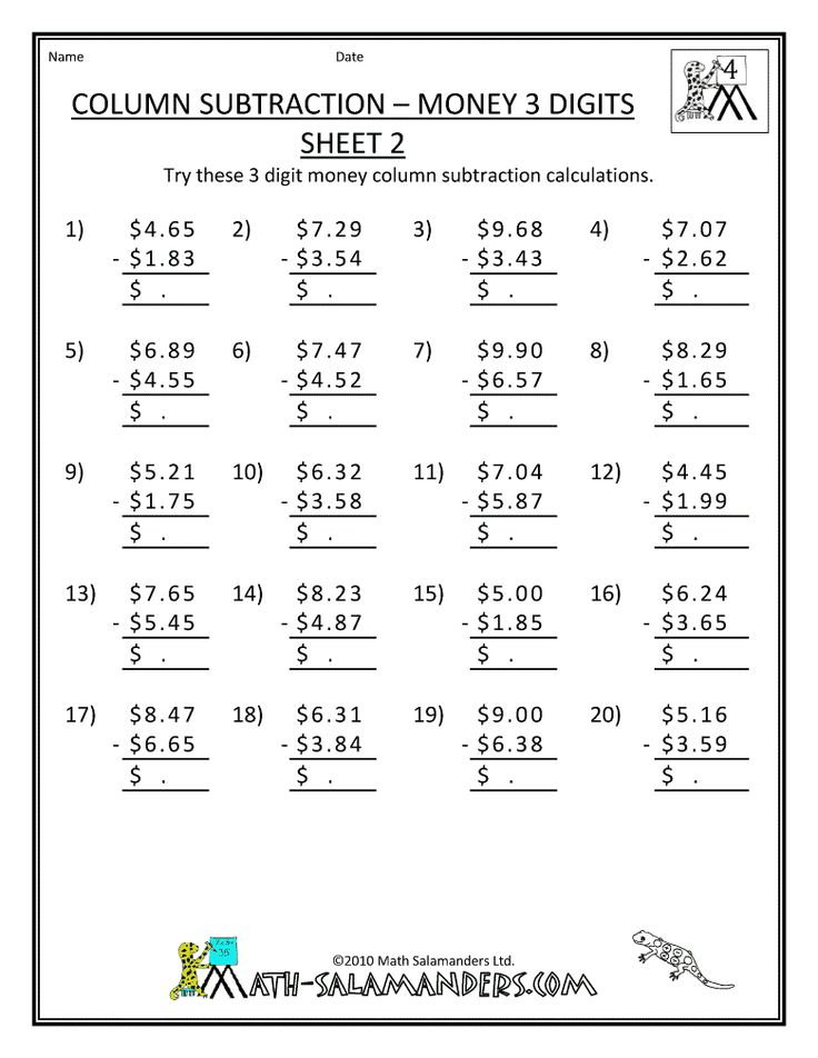 30 Addition Worksheets For 4Th Grade