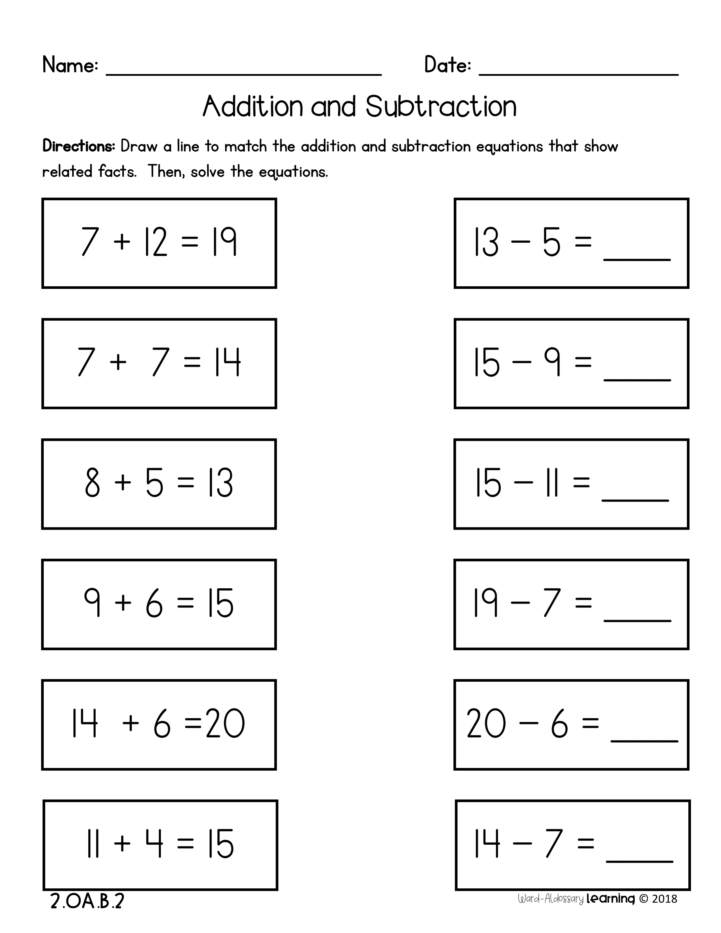 30 Addition Worksheets Till 20