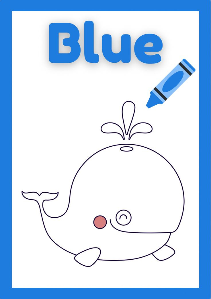 30 Color Blue Worksheets For Kindergarten