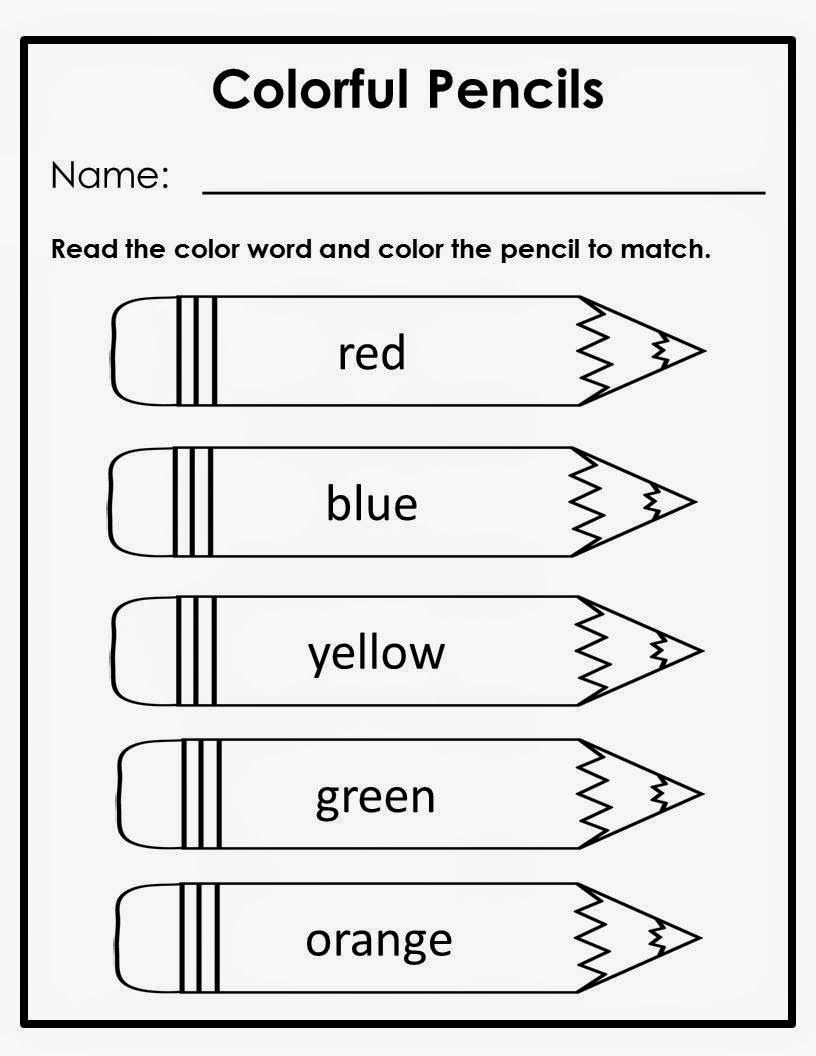 30 Color Blue Worksheets For Kindergarten