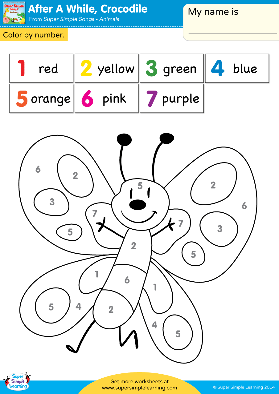 30 Color Blue Worksheets For Kindergarten